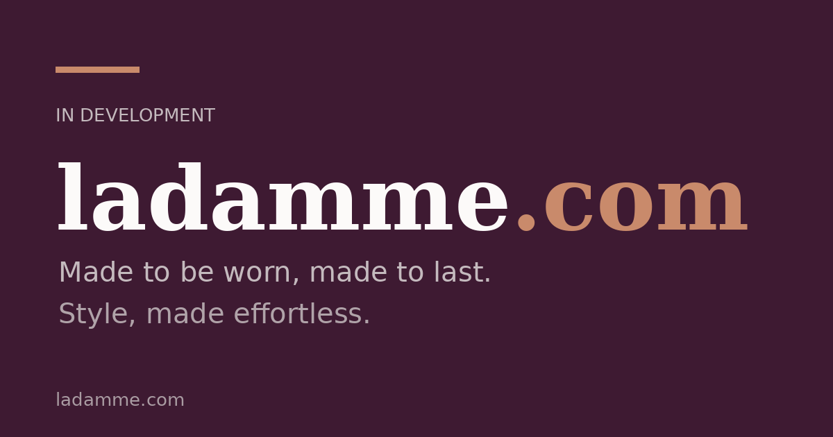 Link preview image for ladamme.com